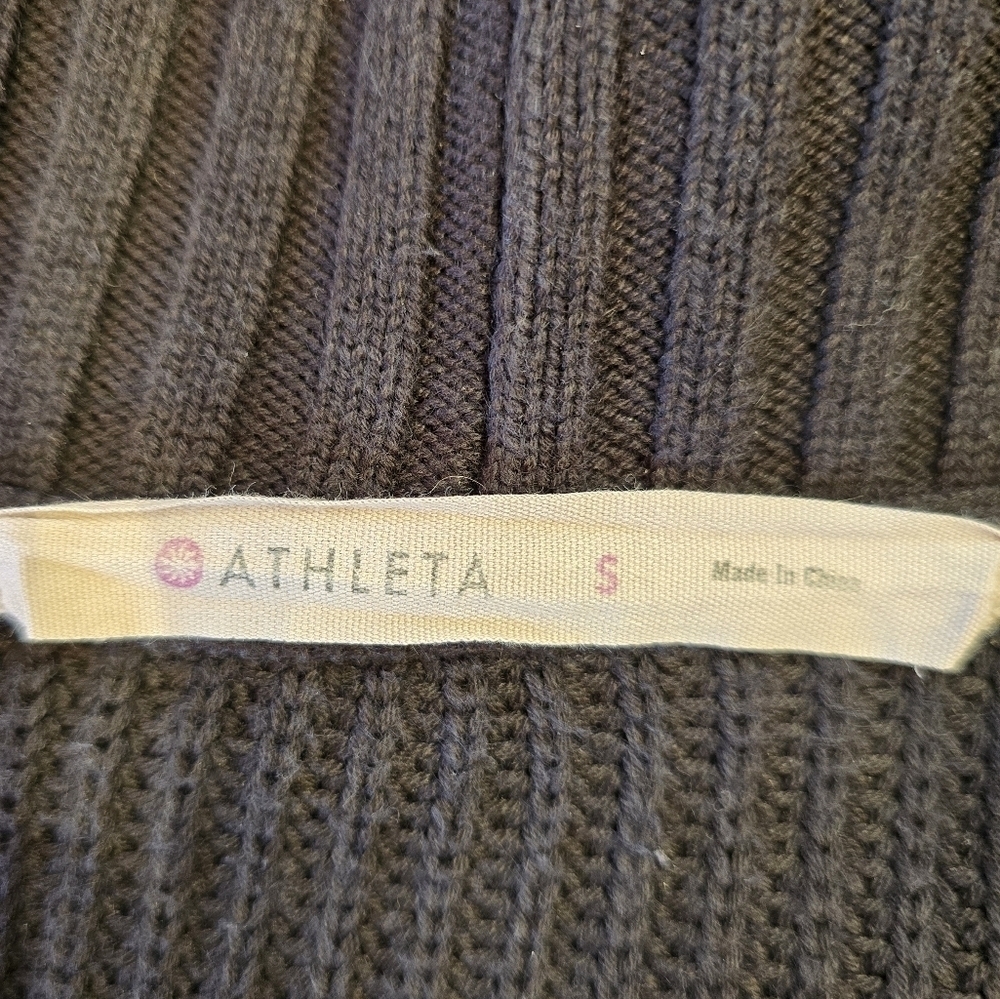 Athleta Cardigan with Shawl Collar and Ribbed Texture Small - Picture 3 of 11
